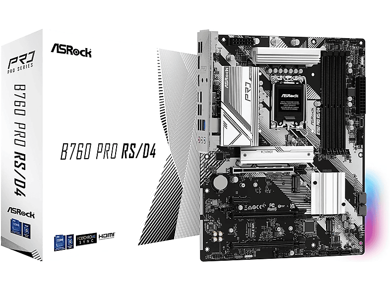 ASROCK B760 Pro RS/D4 Mainboard darkslategray