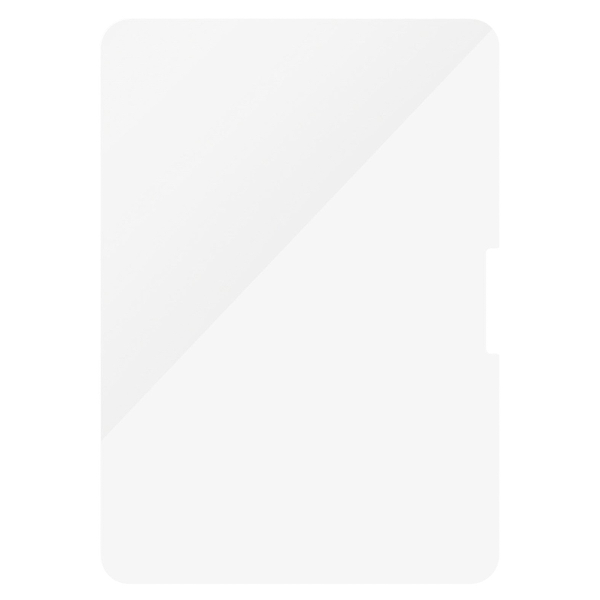 Un proteggi schermo bianco. Sfondo bianco.
