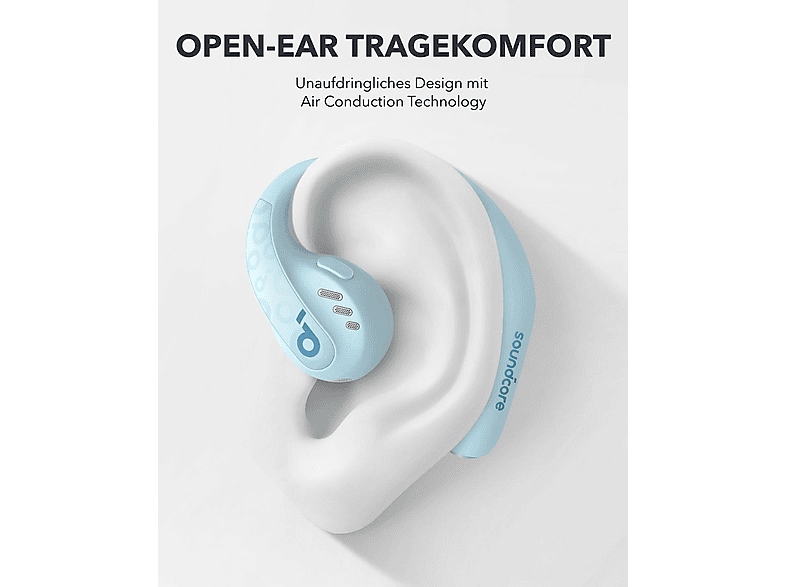 SOUNDCORE BY ANKER A3871G61 AEROFIT PRO BLAU, Open-ear Kopfhörer
