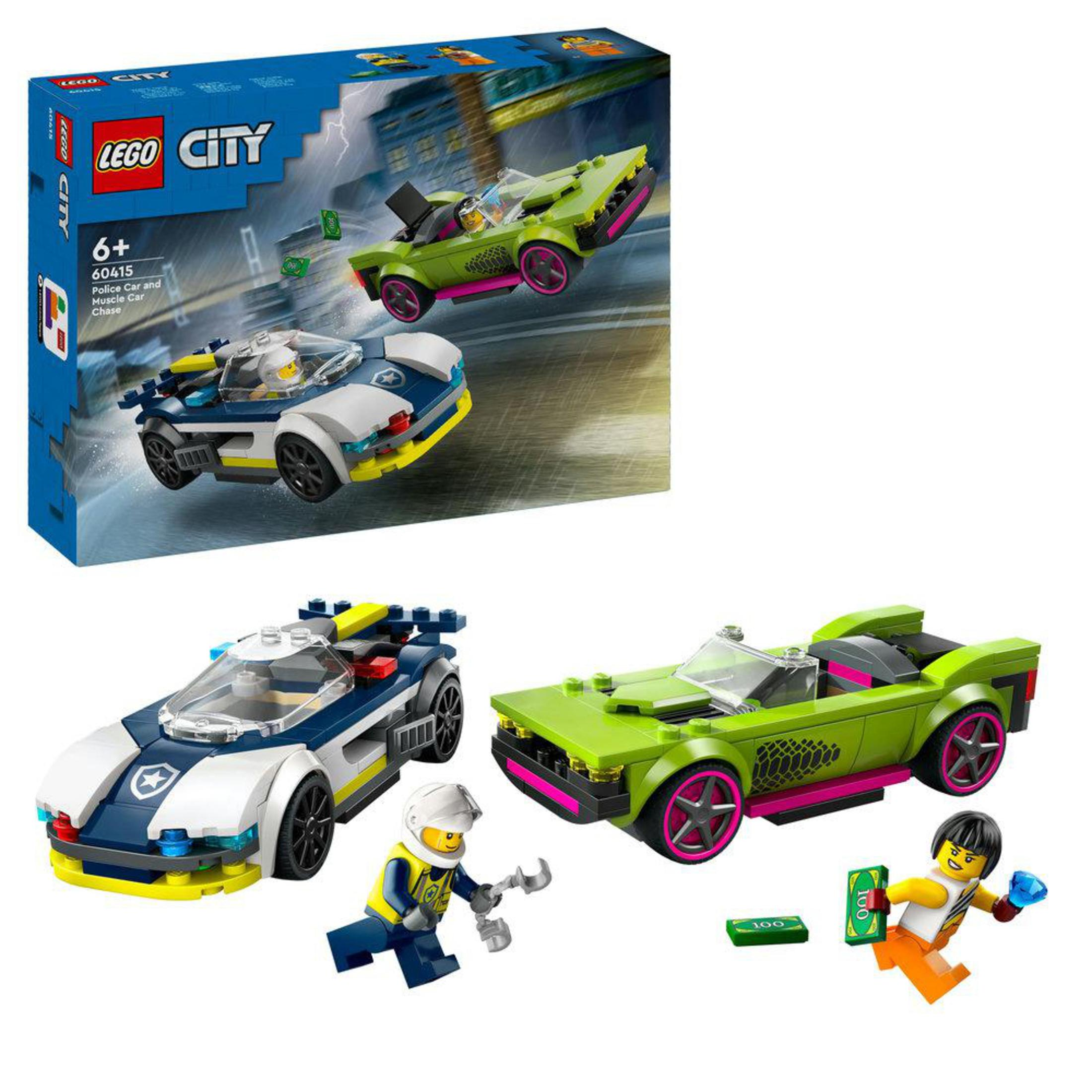 LEGO City Polis Arabası ve Spor Araba Takibi 60415