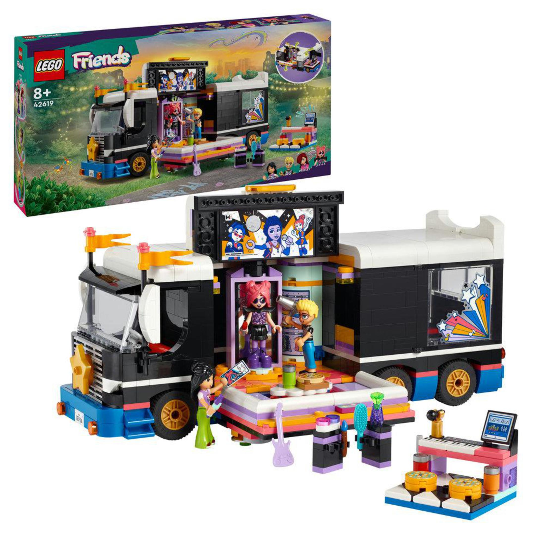 LEGO Friends Pop Star Müzik Turne Otobüsü 42619