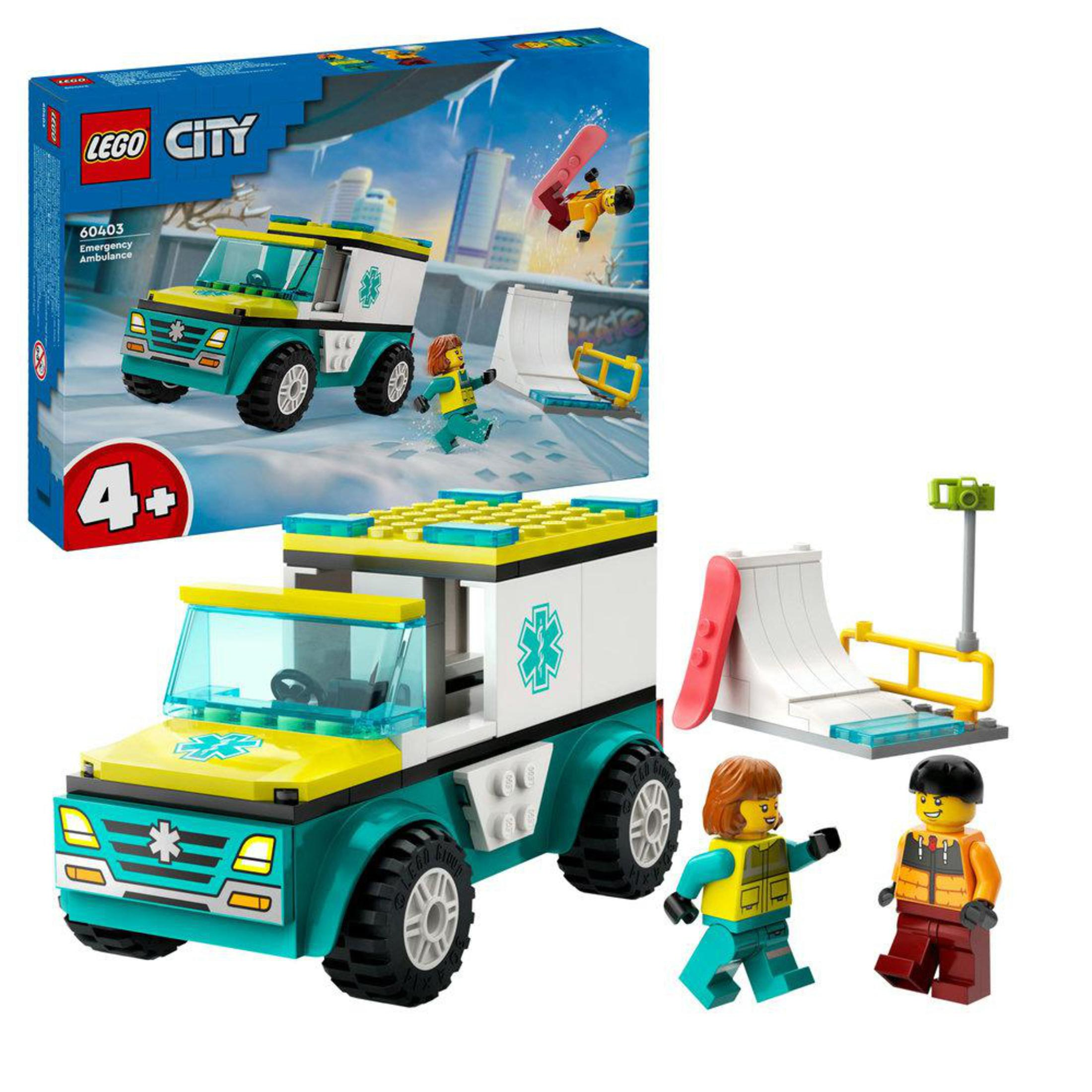 LEGO City Acil Ambulansı ve Snowboardcu 60403