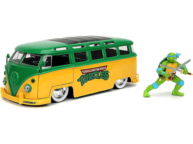 JADA TOYS 13215 TURTLES LEONARDO 1962 VW BUS 1:24 Spielzeugauto 