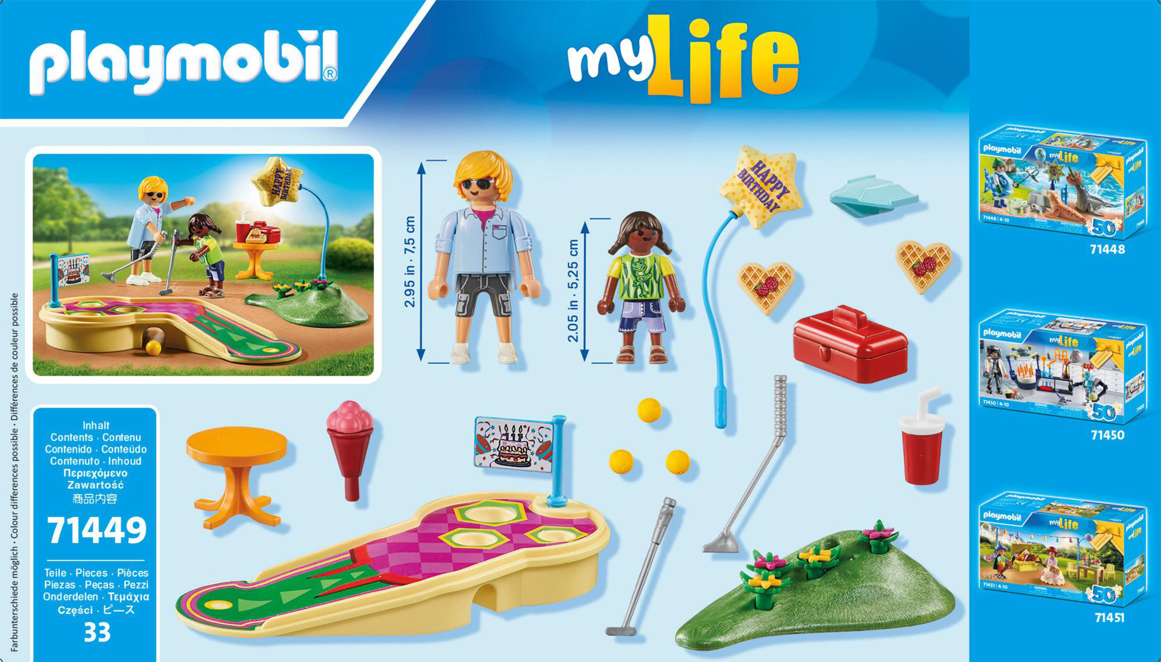 Playmobil myLife Golfplatz-Set mit Personen, Golfbällen und Zubehör.