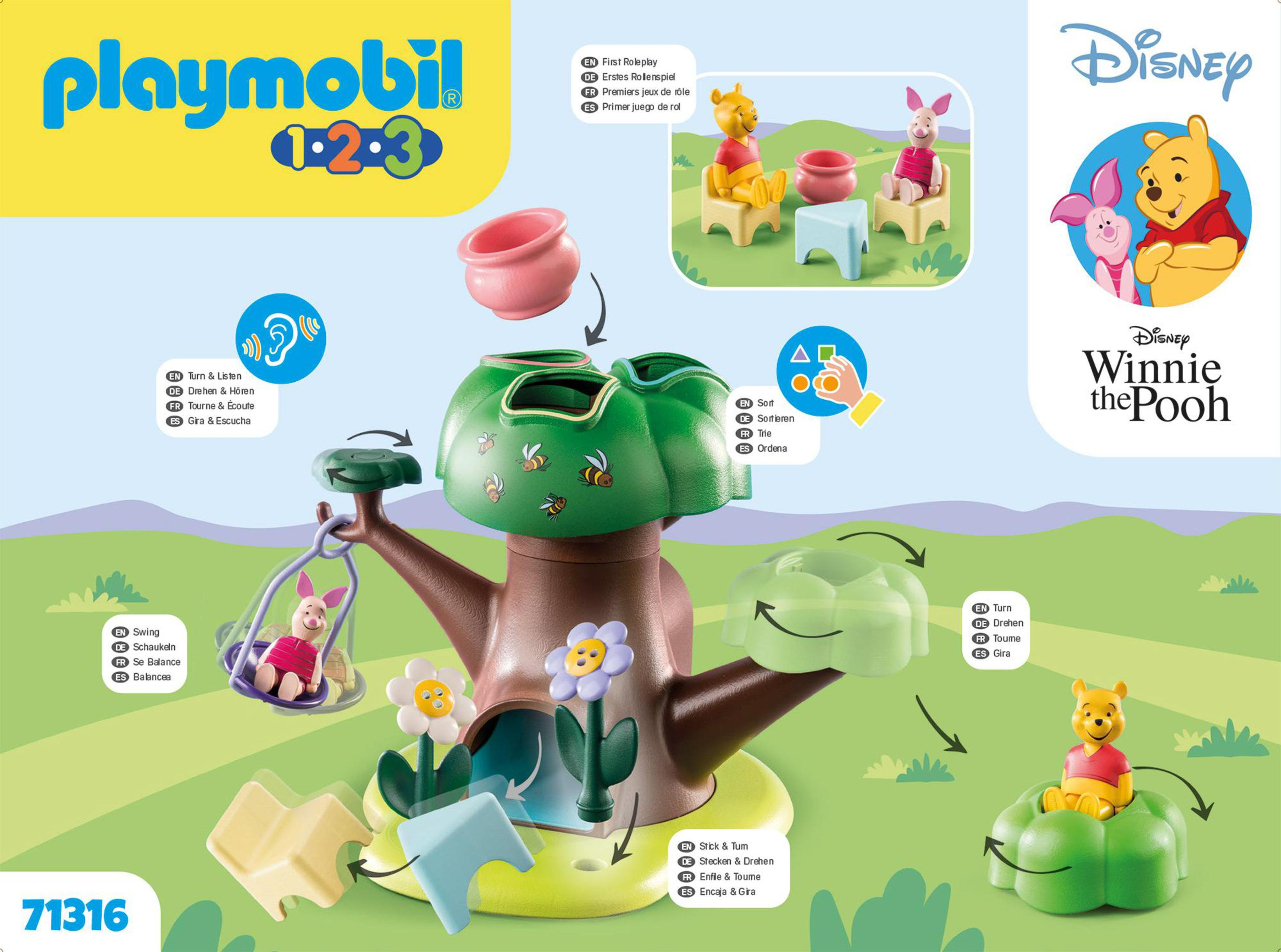 Playmobil Winnie the Pooh Set mit Baum, Figuren und Zubehör.