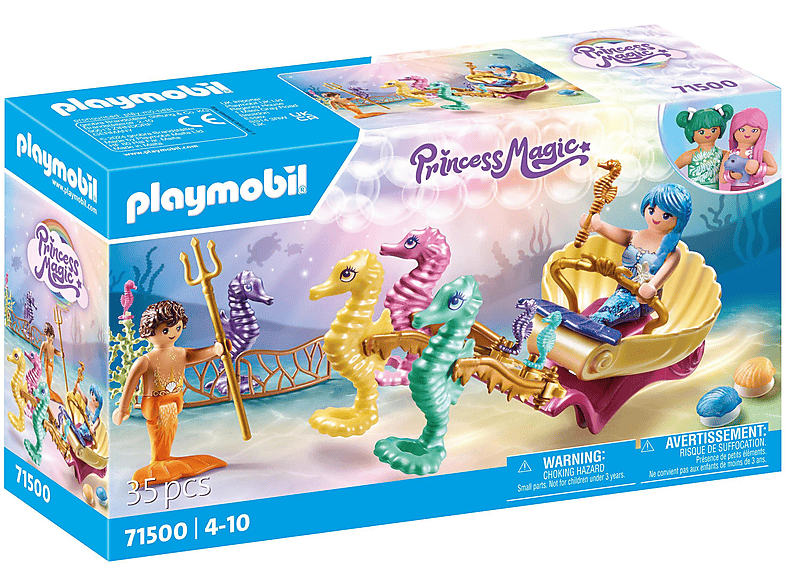 Lot D'Animaux Marins Playmobil Transparents (Crabe, Étoile De Mer
