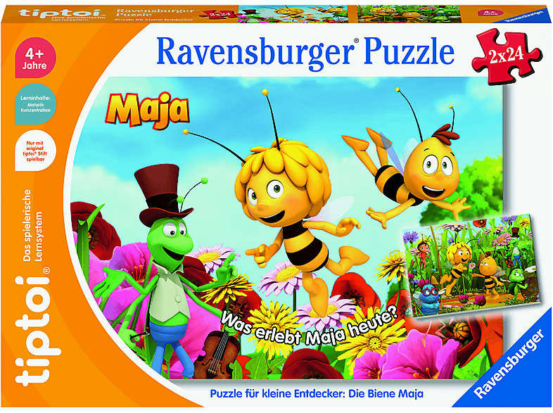 RAVENSBURGER 00141 PUZZLE BIENE MAJA tiptoi Puzzle Mehrfarbig | MediaMarkt