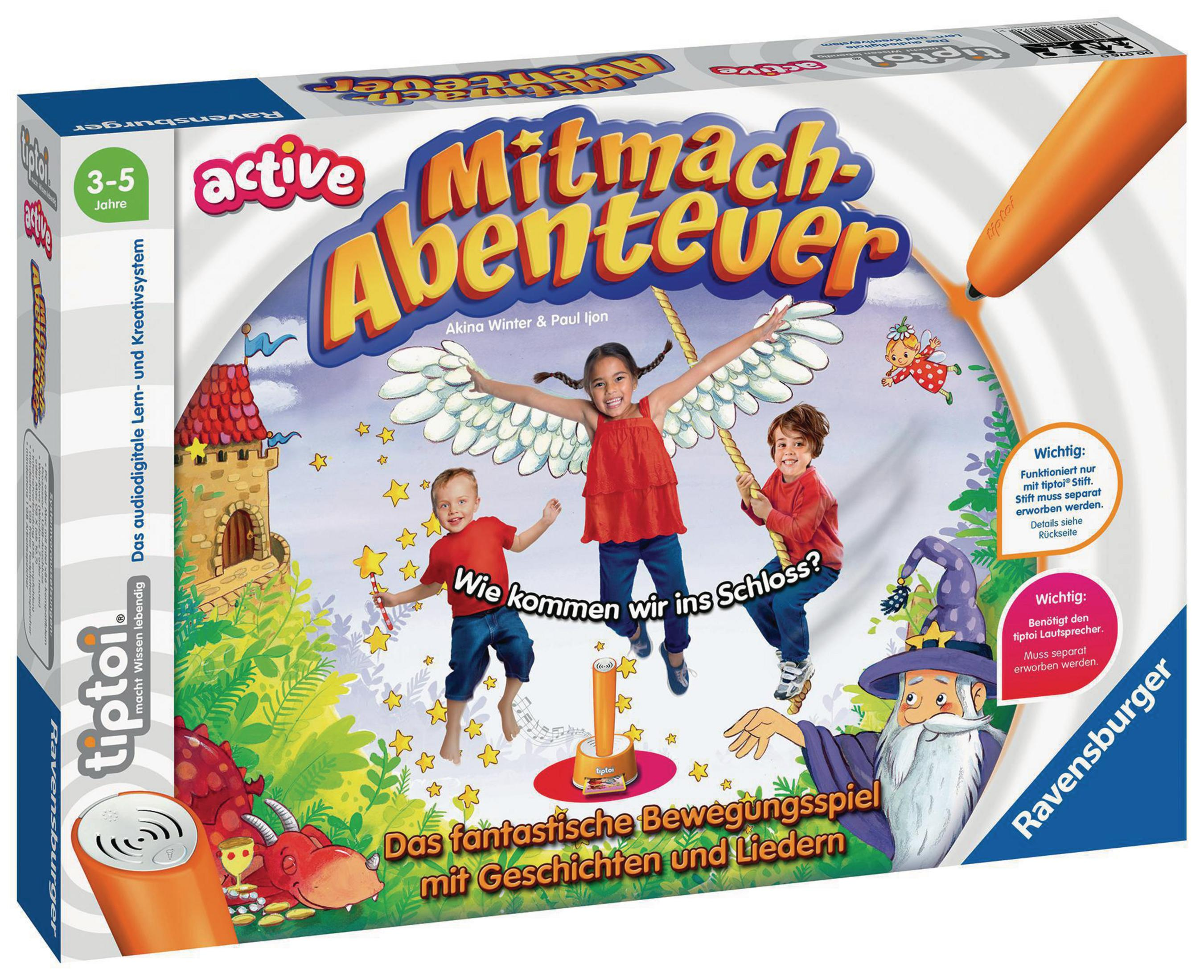 Scatola di gioco da tavolo con bambini che raggiungono un castello.