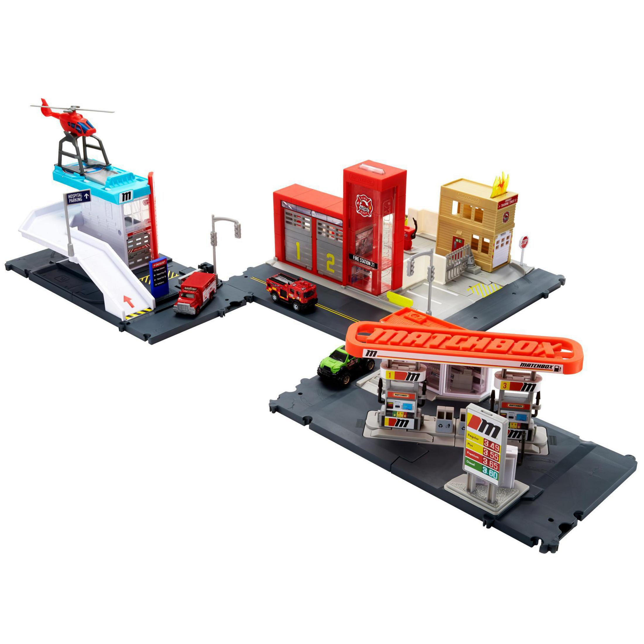 Vaguelly Tankstellen-Spielzeug – DIY-Modell Mit Sprachaufforderung, Doppeldüsen & Digitaldisplay, 17,5 X 11 X 5 Cm