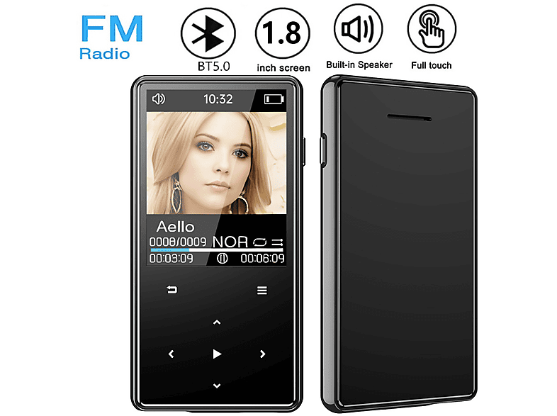 FORSMAN MP3 Player mit Bluetooth MP4 Musikplayer FM Radio MP3 Player (8