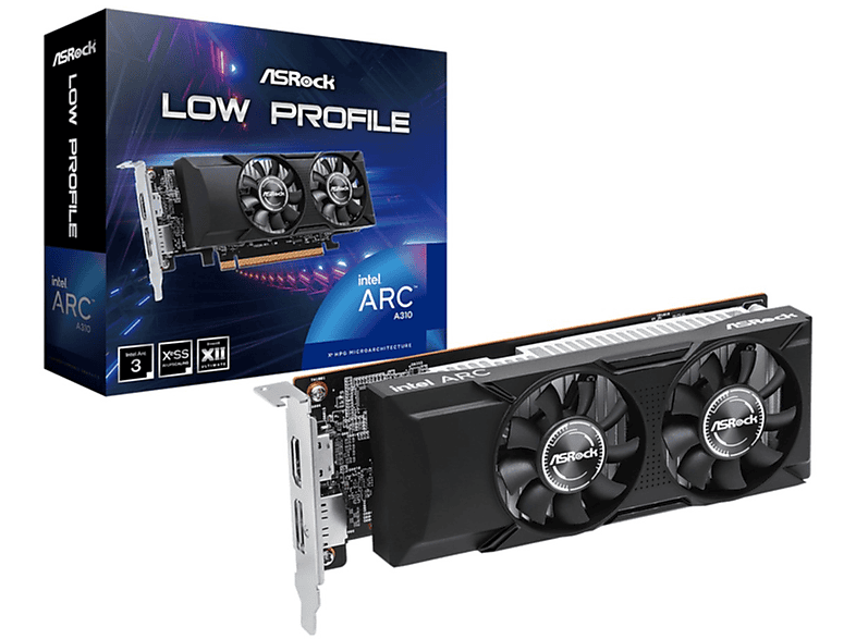 Tarjeta gráfica - ASROCK Intel Arc A310 Low Profile 4GB