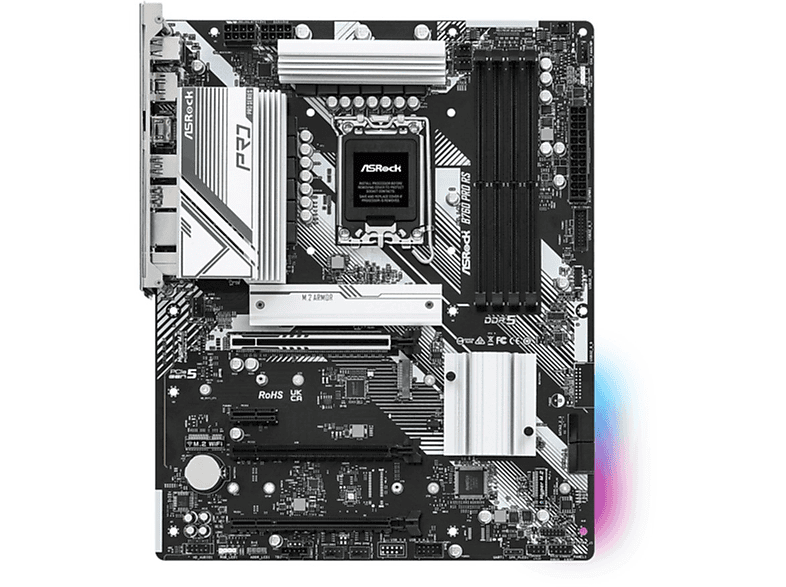 ASROCK B760 PRO RS Mainboard Mehrfarbig