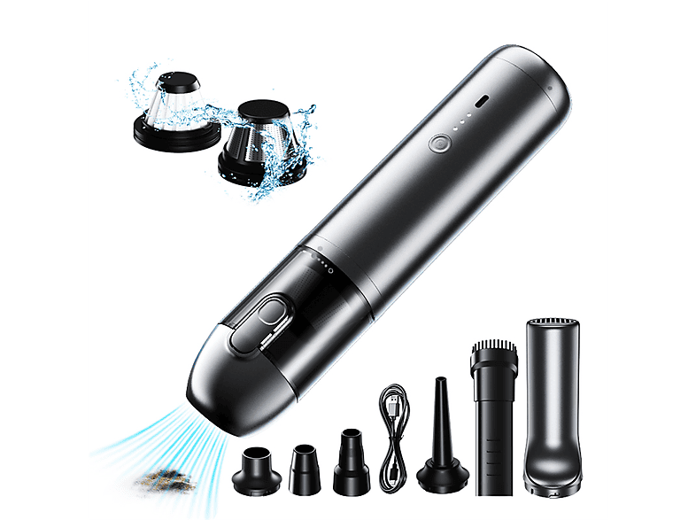 KITTECH Kabellos, Saugfunktion, Handgerät Staubsauger, maximale Leistung: 100 Watt, Grau)