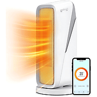 Gologi Ventilatorkachel met Thermostaat - Kachel Elektrisch - Verwarming - Heater - Met app en Touch Bediening - 1500W