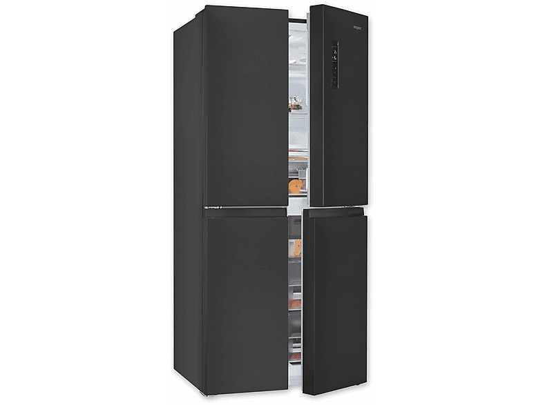 EXQUISIT MD425-150-040C inoxlook-az Kühl-Gefrierkombination (C, 1800 mm hoch, Inoxlook-az)