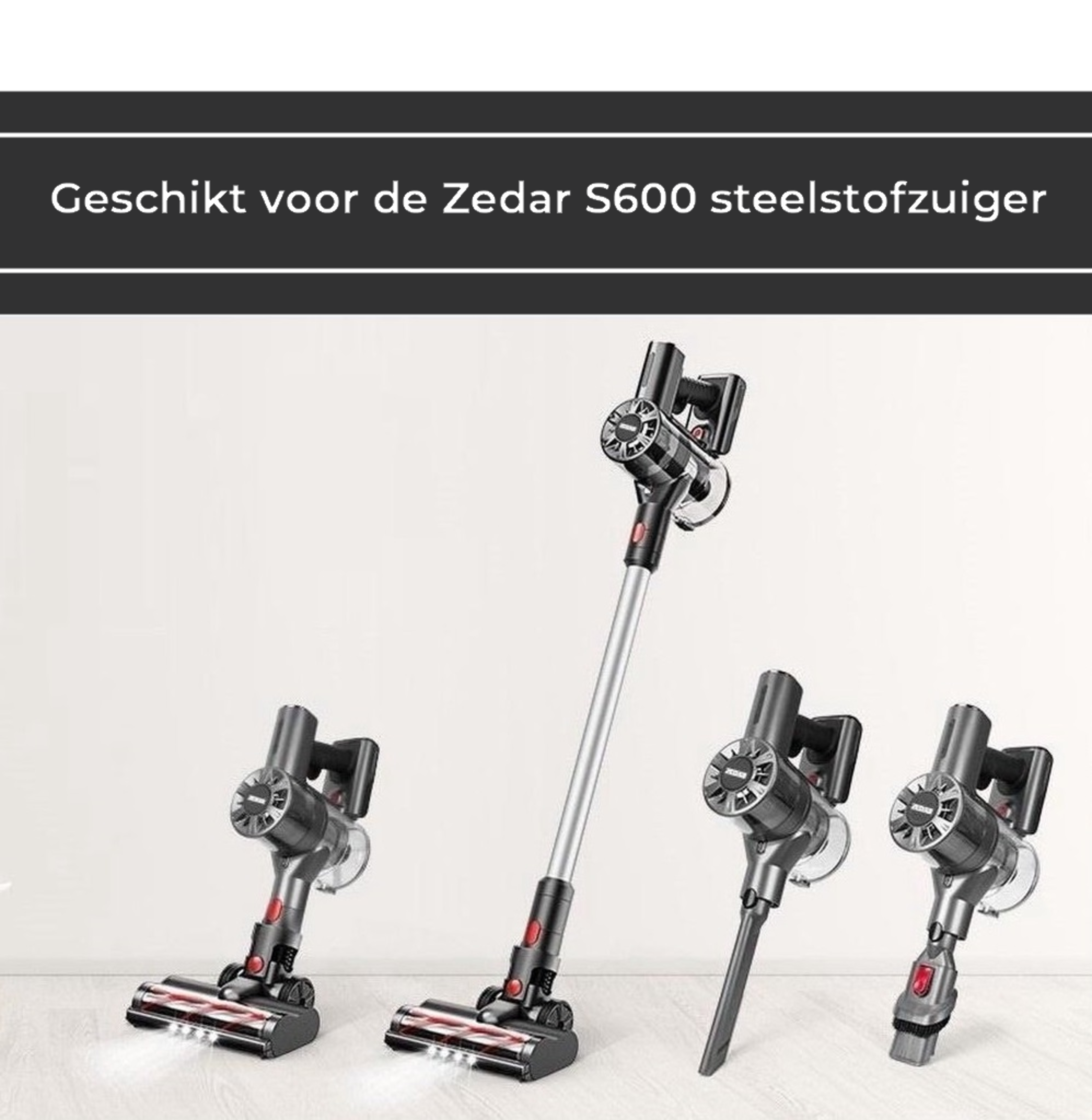 Multiple cordless vacuum cleaners with a sleek design, displayed on a white background.