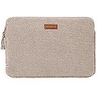MediaMarkt SELENCIA Teddy Laptop Hoes - Laptop Sleeve 16,2 inch Beige aanbieding