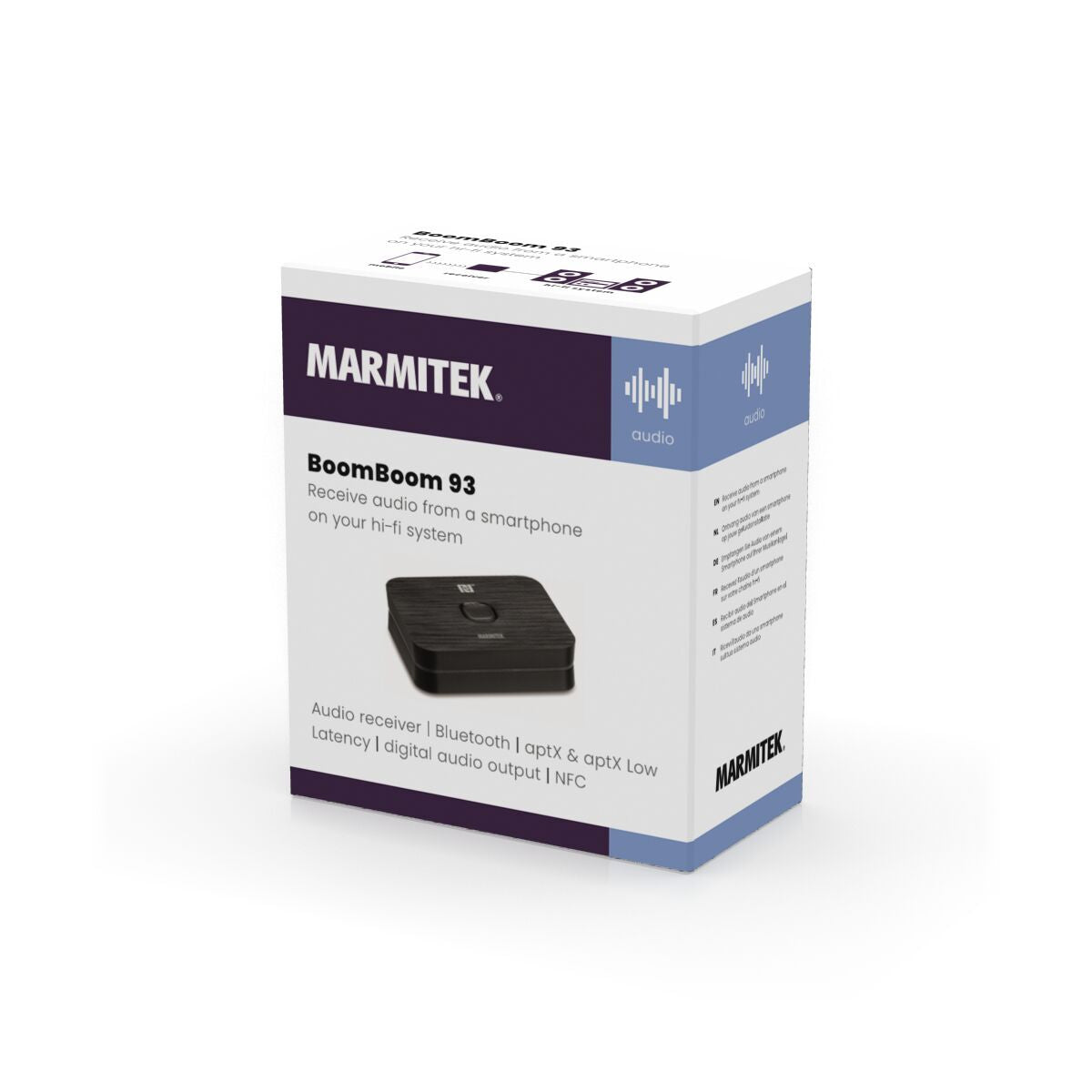 Marmitek Bluetooth-Empfänger Für Auto BoomBoom 76 Stereo Tragbar NFC Aptx 25008473 Marmitek