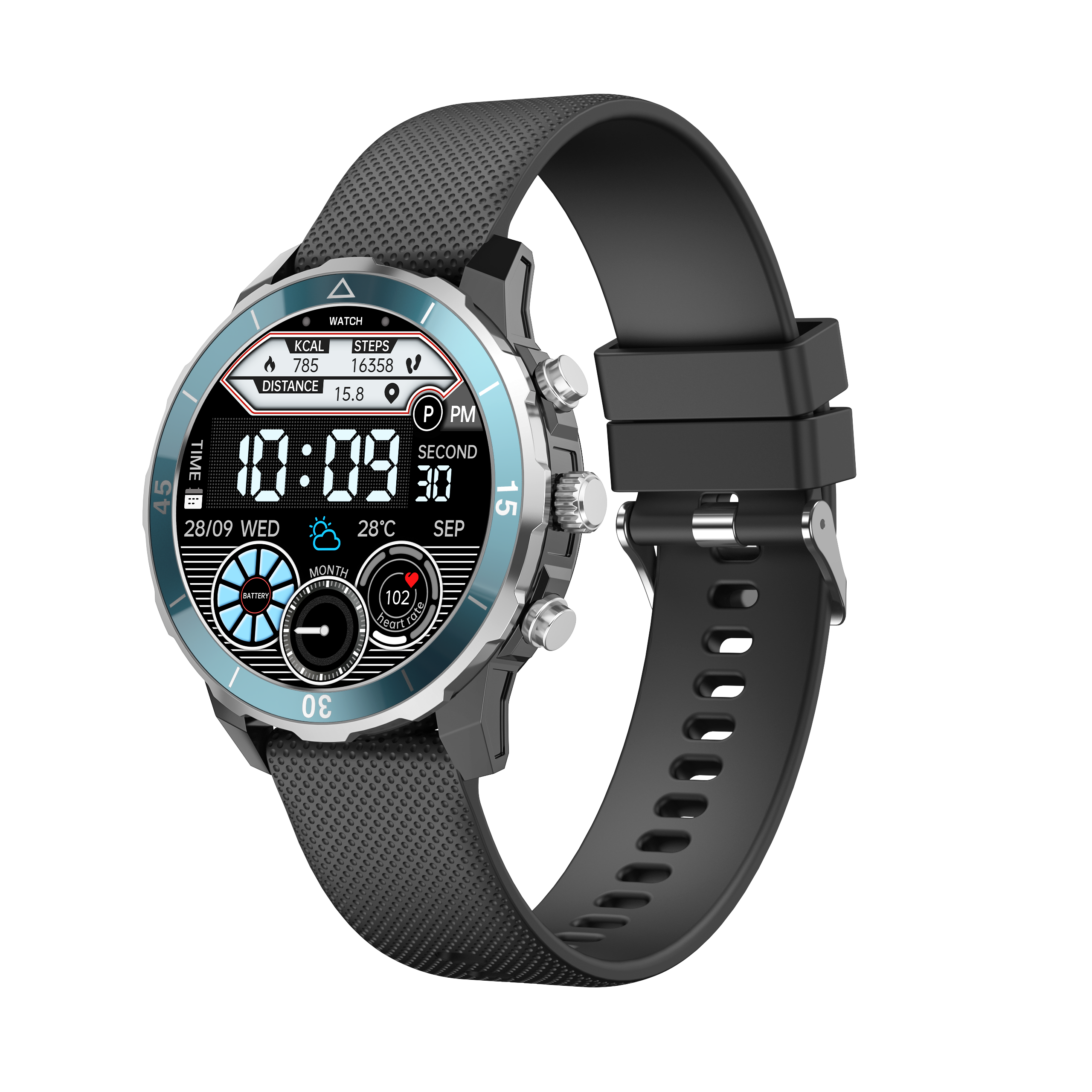 SROSS Smartwatch Damen Uhren Herren, 1,3