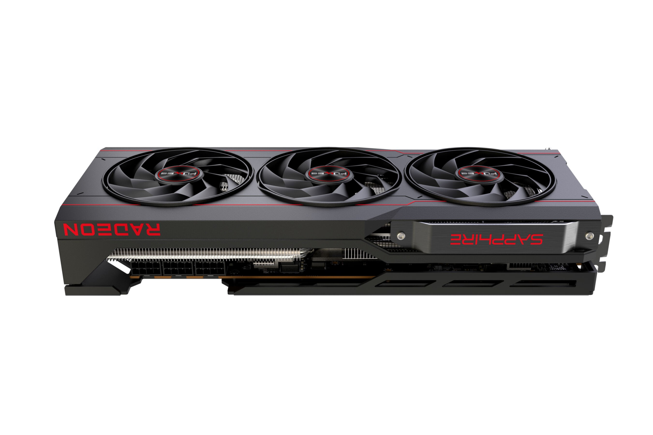 Sapphire Radeon grafische kaart met drie ventilatoren.