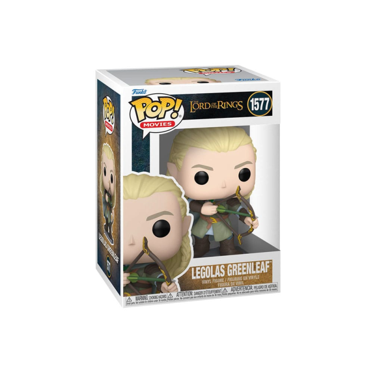 Funko Pop Figur von Legolas Greenleaf in der Box.