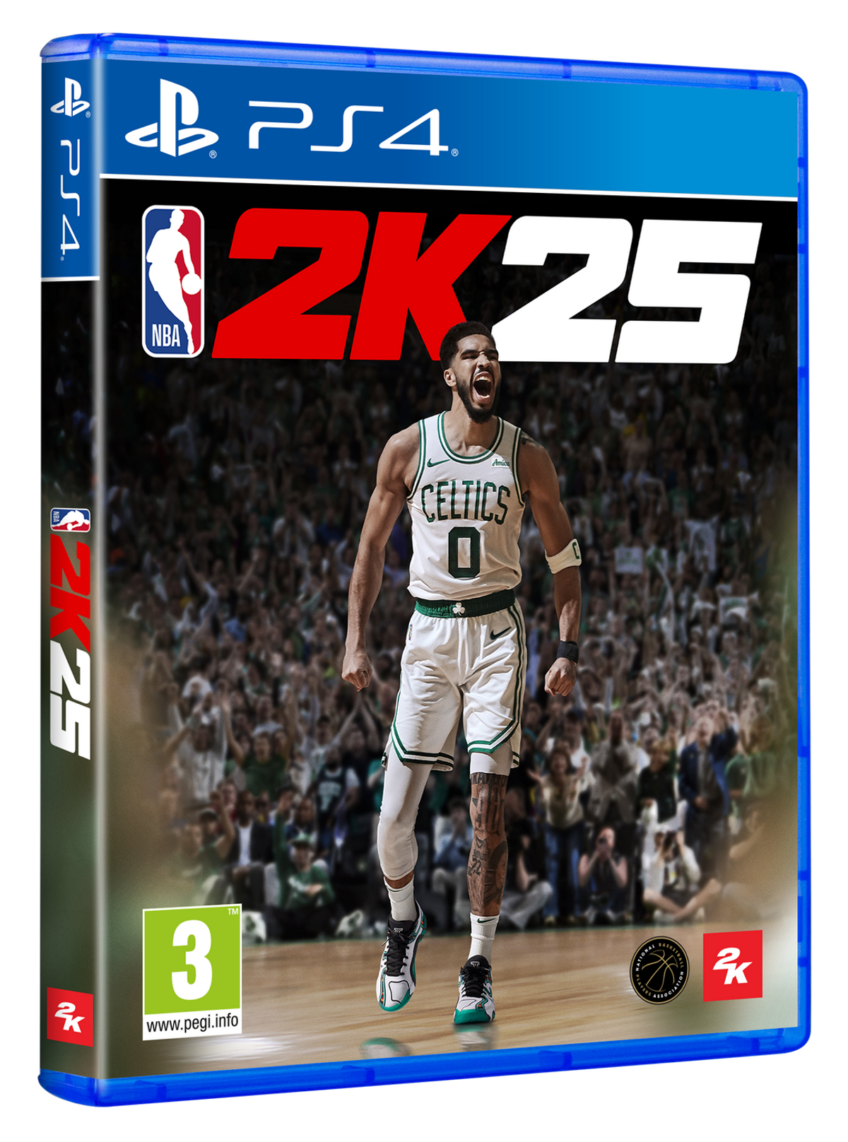Un primer plano de una caja de videojuego para NBA 2K25.