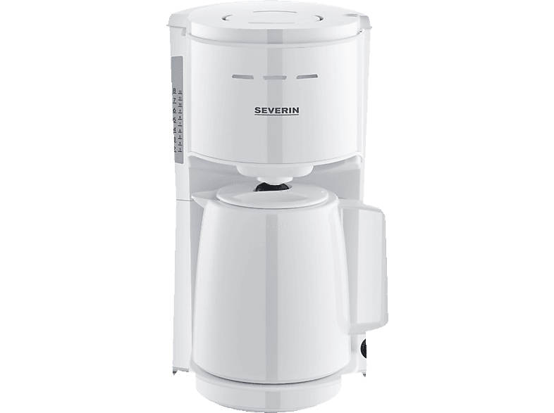Severin KA 9309 Macchina Da Caffè A Filtro Bianca – 2 Termos In Vetro – Potenza 1000W – Garanzia 2 Anni - 4