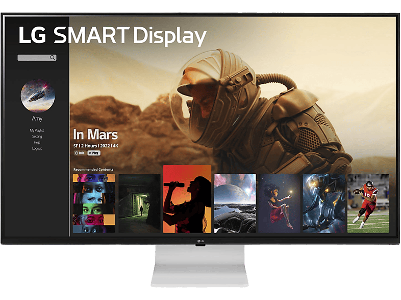 LG 43SQ700S-W MONITOR, 42,5