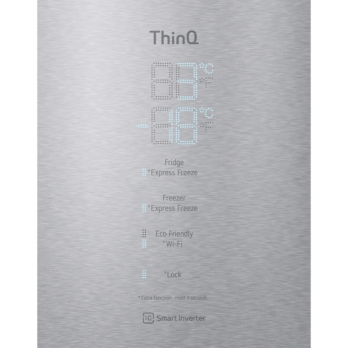 LG GBB569NSAGB Kühl- und Gefrierkombinationen (D, 225 kWh, 185.00 cm hoch, Stahl)