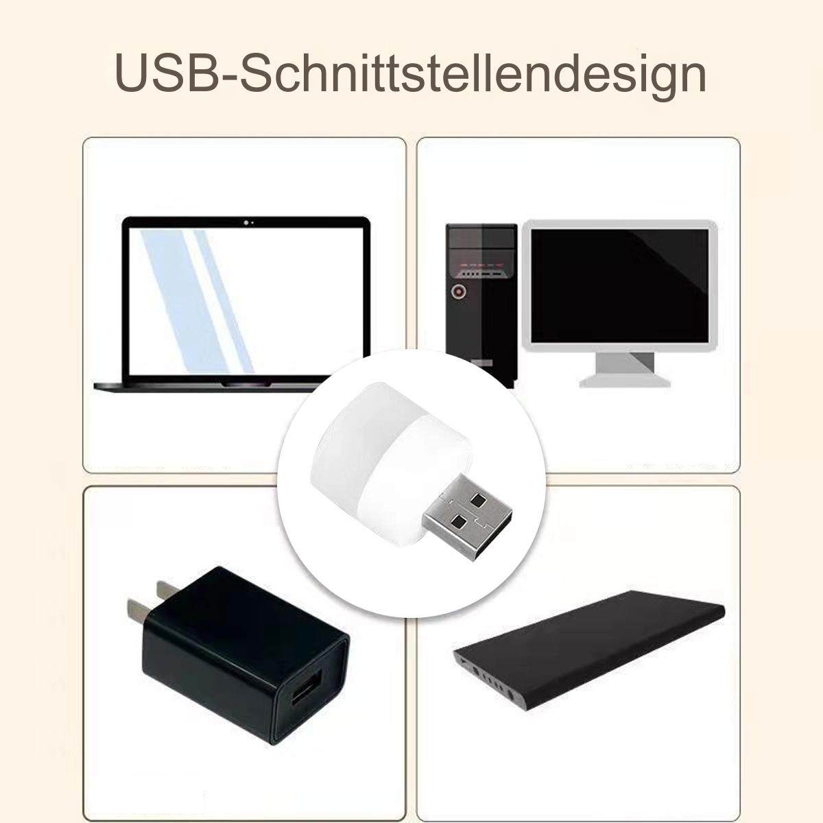 Diagramm mit einem USB-Anschluss, Laptop, Desktop, Ladegerät und einem Tablet. Weißer Hintergrund.