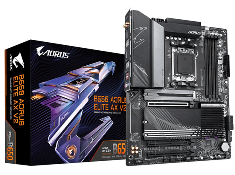 Unboxing de Placa Madre Gigabyte B650 Aorus Elite Ax V2 Ddr5 Atx