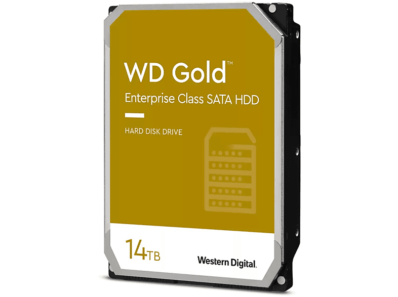 Disco duro HDD interno 14 TB - WESTERN DIGITAL WD Gold SATA HDD