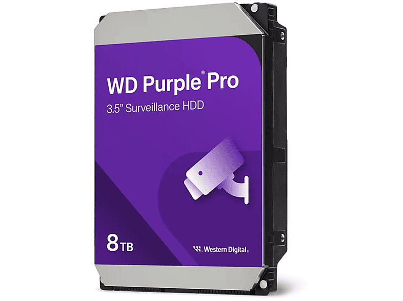 Disco duro HDD interno 8 TB - WESTERN DIGITAL Western Digital Purple Pro Smart Video HDD 8TB disco duro interno 7200 RPM 3.5