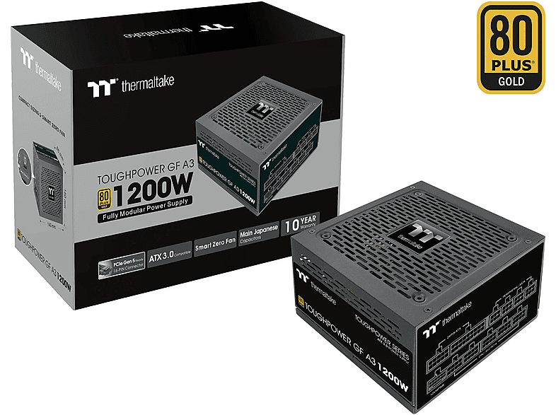 Fuente de alimentación  - Fuente de alimentación modular completa Thermaltake Toughpower Gf A3 1200W 80 Plus Gold THERMALTAKE