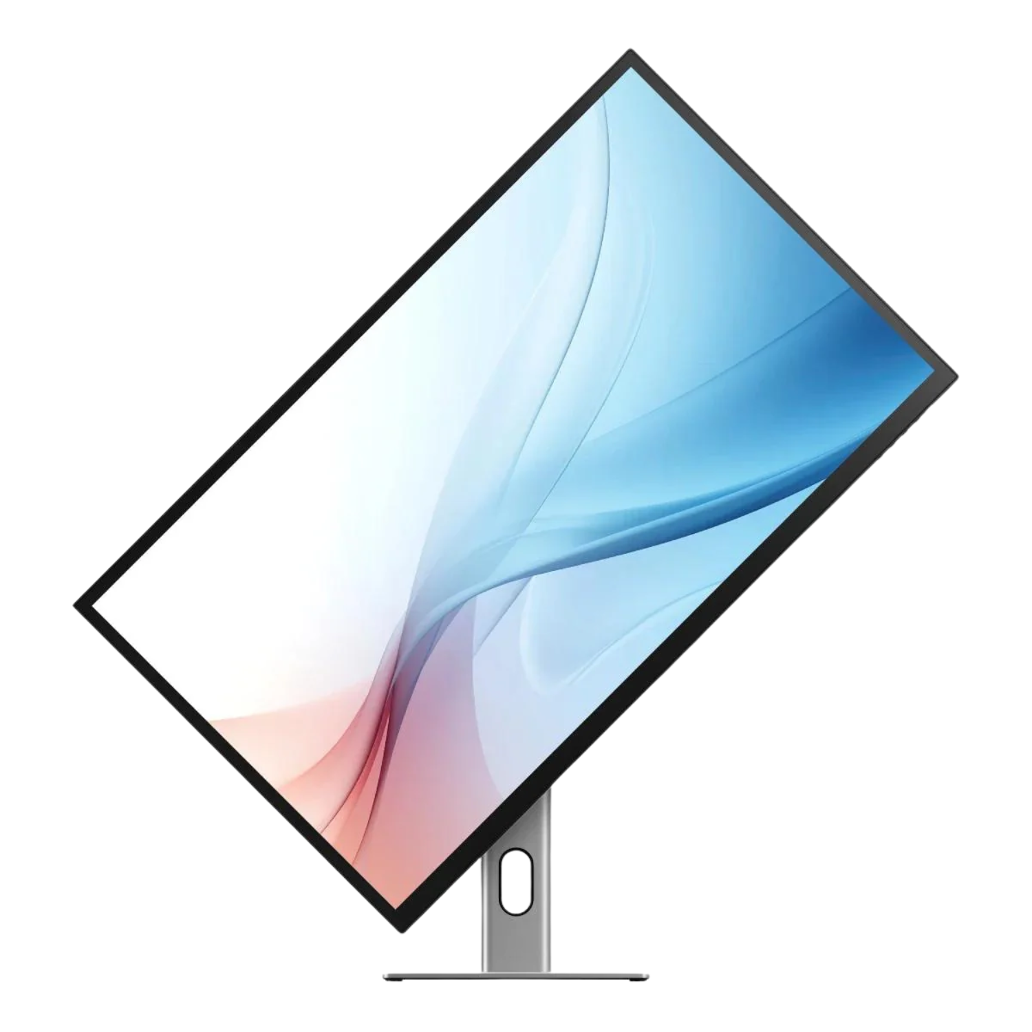 Monitor per computer moderno con schermo curvo. Isolato su sfondo bianco.