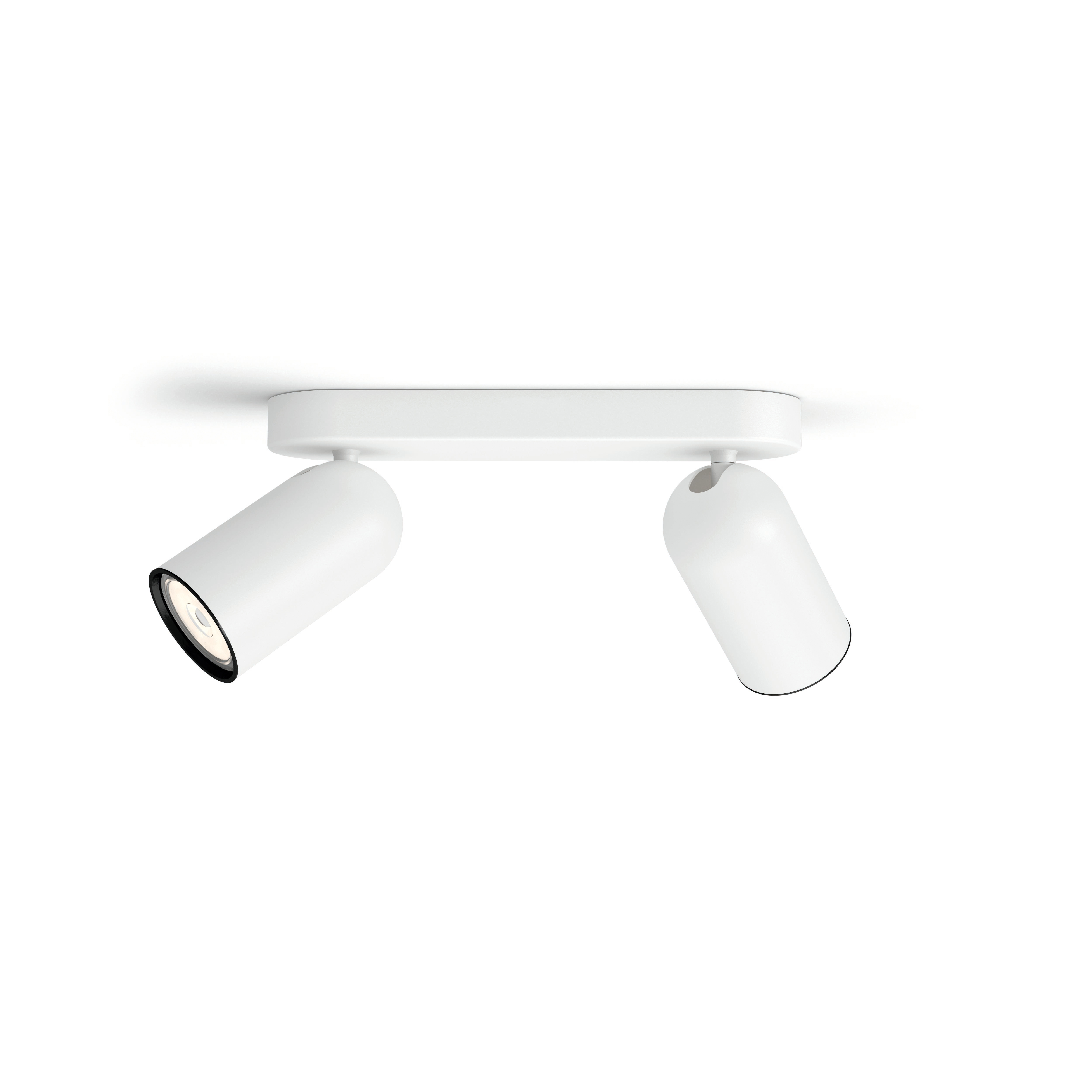 Philips Hue Pongee Opbouwspot (Wit) - Warmwit Licht - Incl. Hue Dimmer Switch - Plafondspot met 3 Lichtpunten - GU10 - Hue White