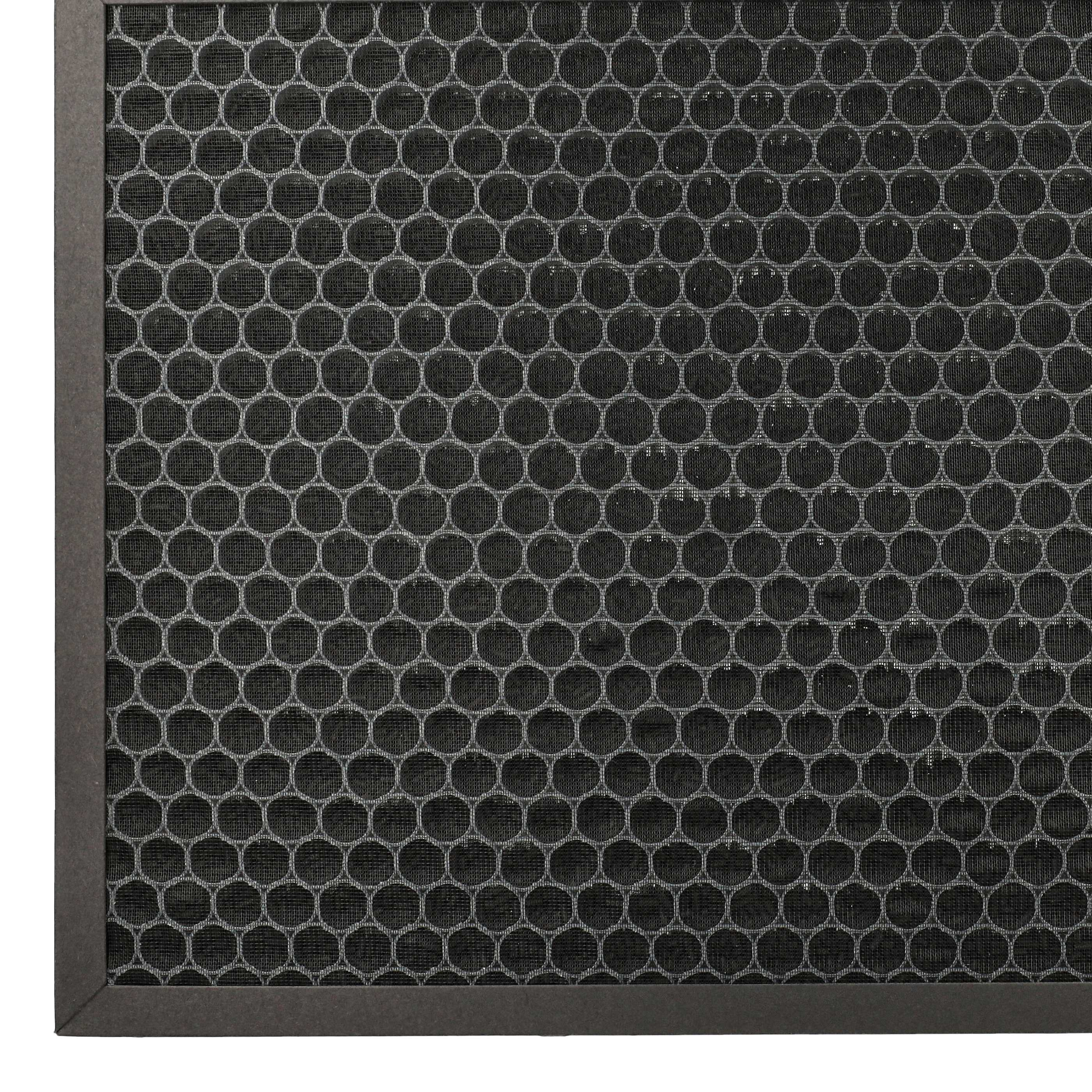 Luftfilter mit schwarzem Rahmen, gefüllt mit wabenförmigem Material.