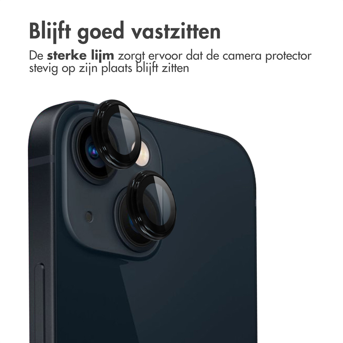 Telefooncameralenzen met beschermers, toont de sterke lijm.