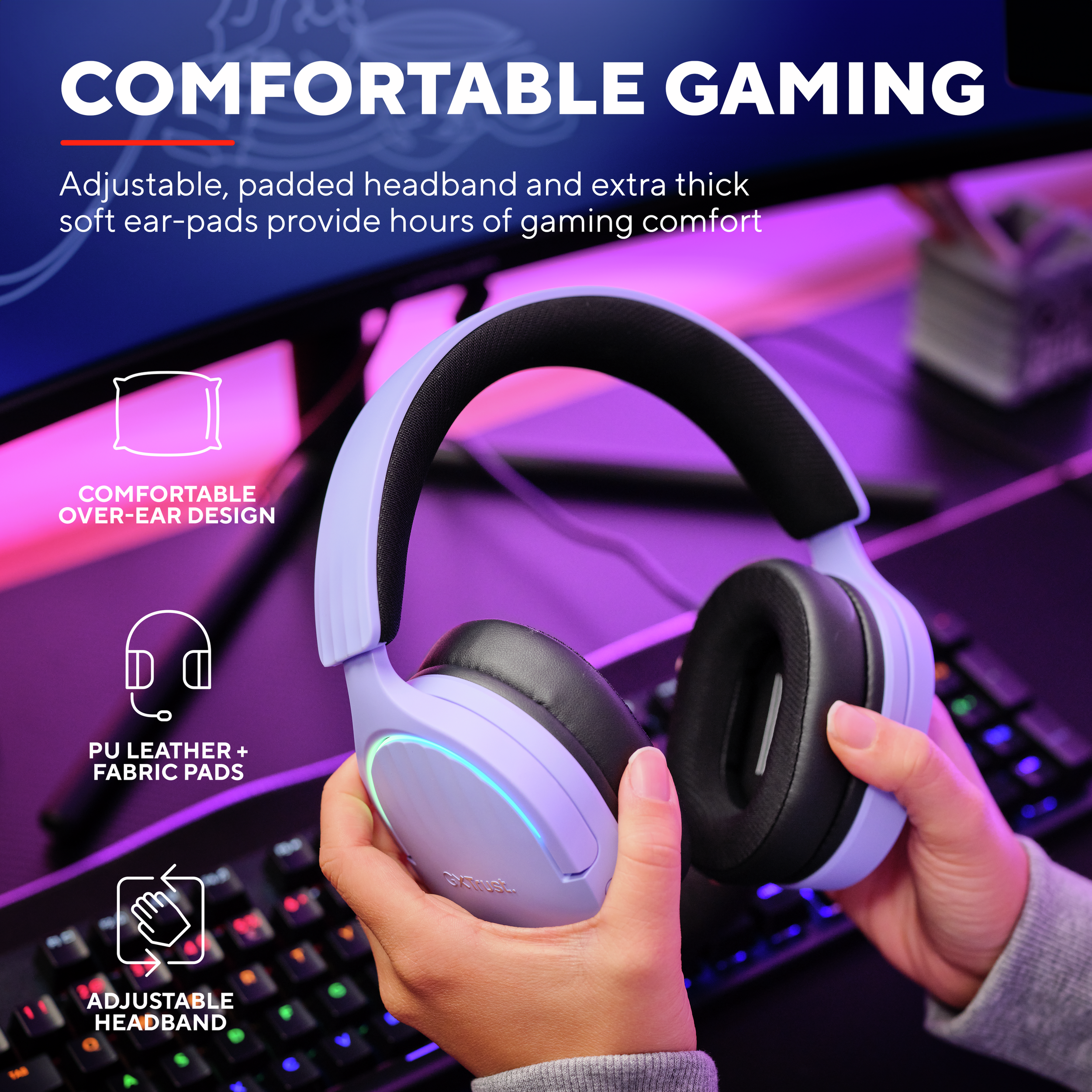 Cztery stojaki na telefon w kolorze czarnym, białym, czerwonym i szarym, wszystkie pokazują telefon w stojaku.