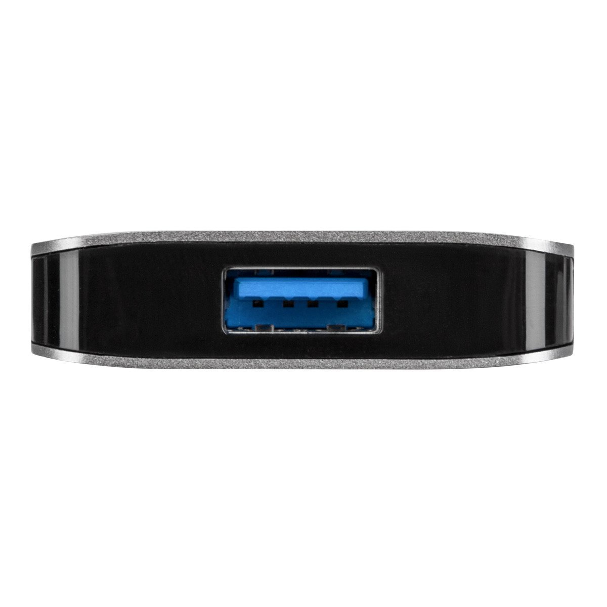 Hub USB con una porta USB blu.