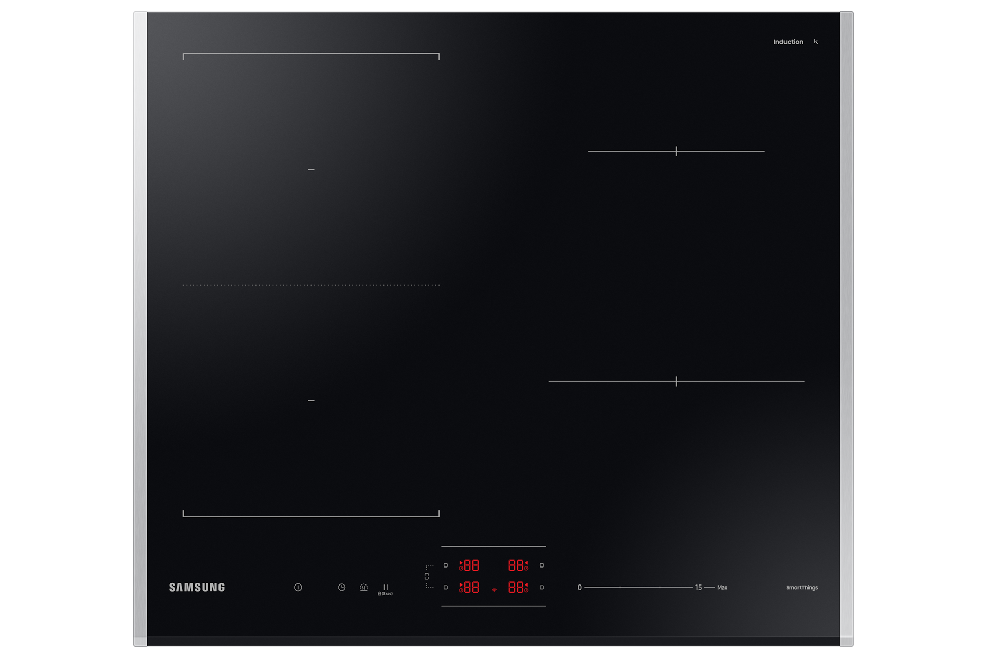 SAMSUNG NZ64B5046JK/U1 Glaskeramik (590 mm breit, 4 Kochfelder