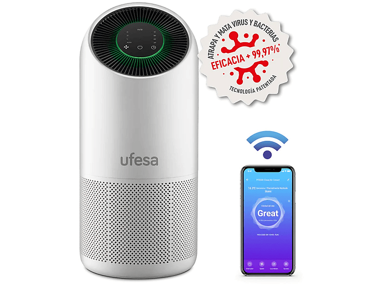 Purificador de aire - UFESA Clean Air connect PF6500