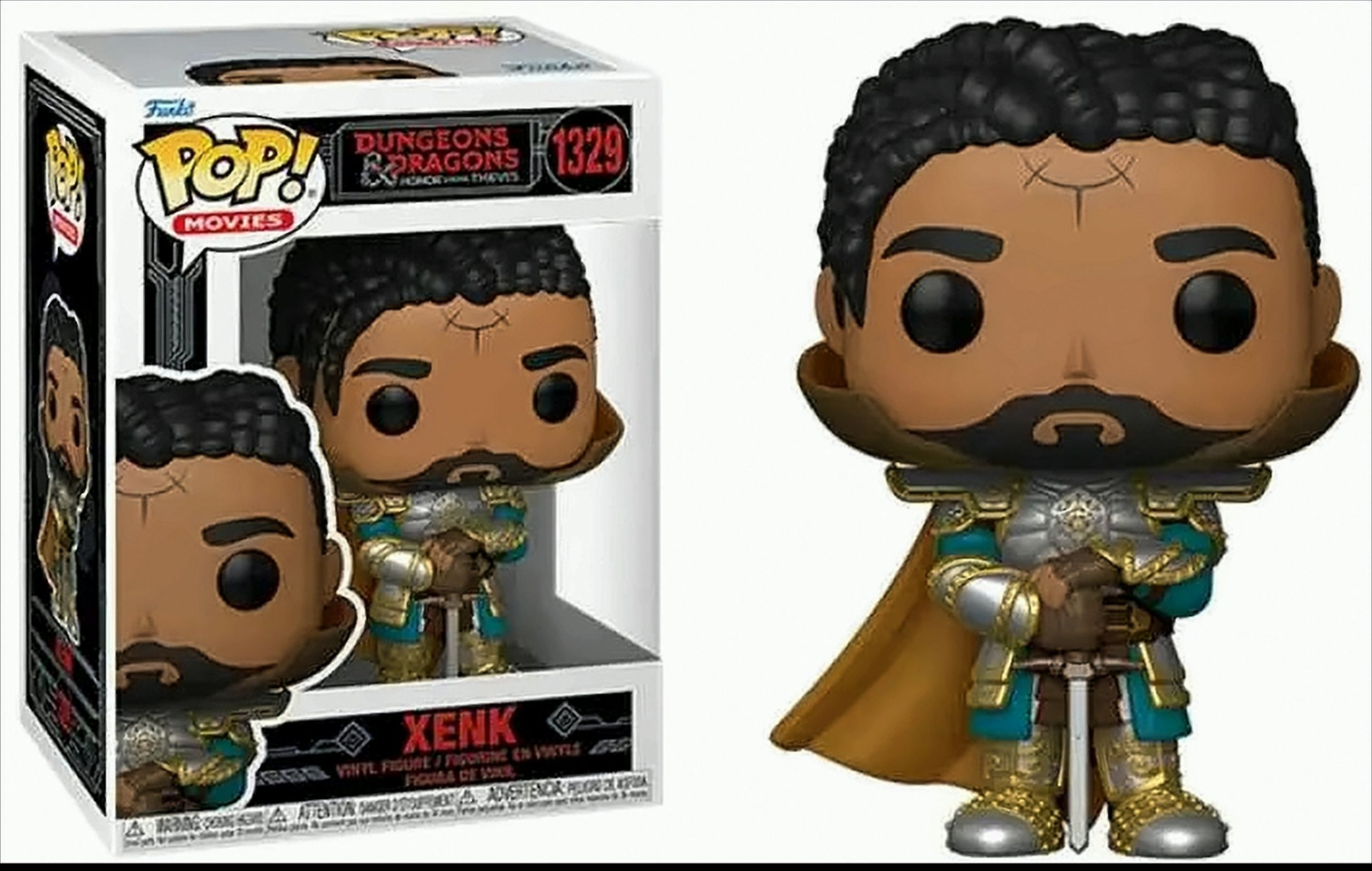 Funko Pop Figur eines Mannes in Rüstung, Dungeons & Dragons.