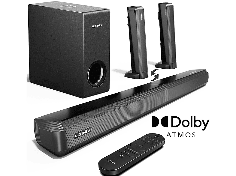 Barra de sonido con subwoofer - ULTIMEA Apollo S60 - 4.1ch Barra de Sonido TV Dolby Atmos