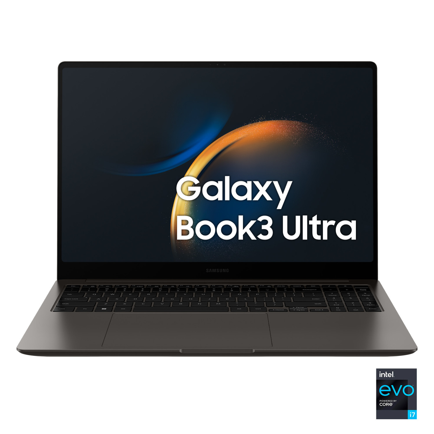 SAMSUNG Galaxy Book3 Ultra NP964XFH-XA4IT NOTEBOOK, 16 ", processore Intel® Core i7-13700H, NVIDIA Iris® Xᵉ, RAM 16 GB, 512 GB SSD, Grafite, Windows 11 Pro
