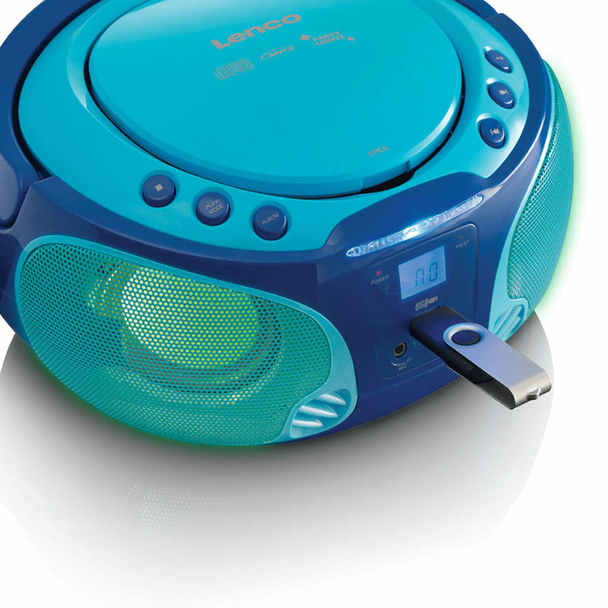 LENCO SCD-650BU Radiorecorder, Blau