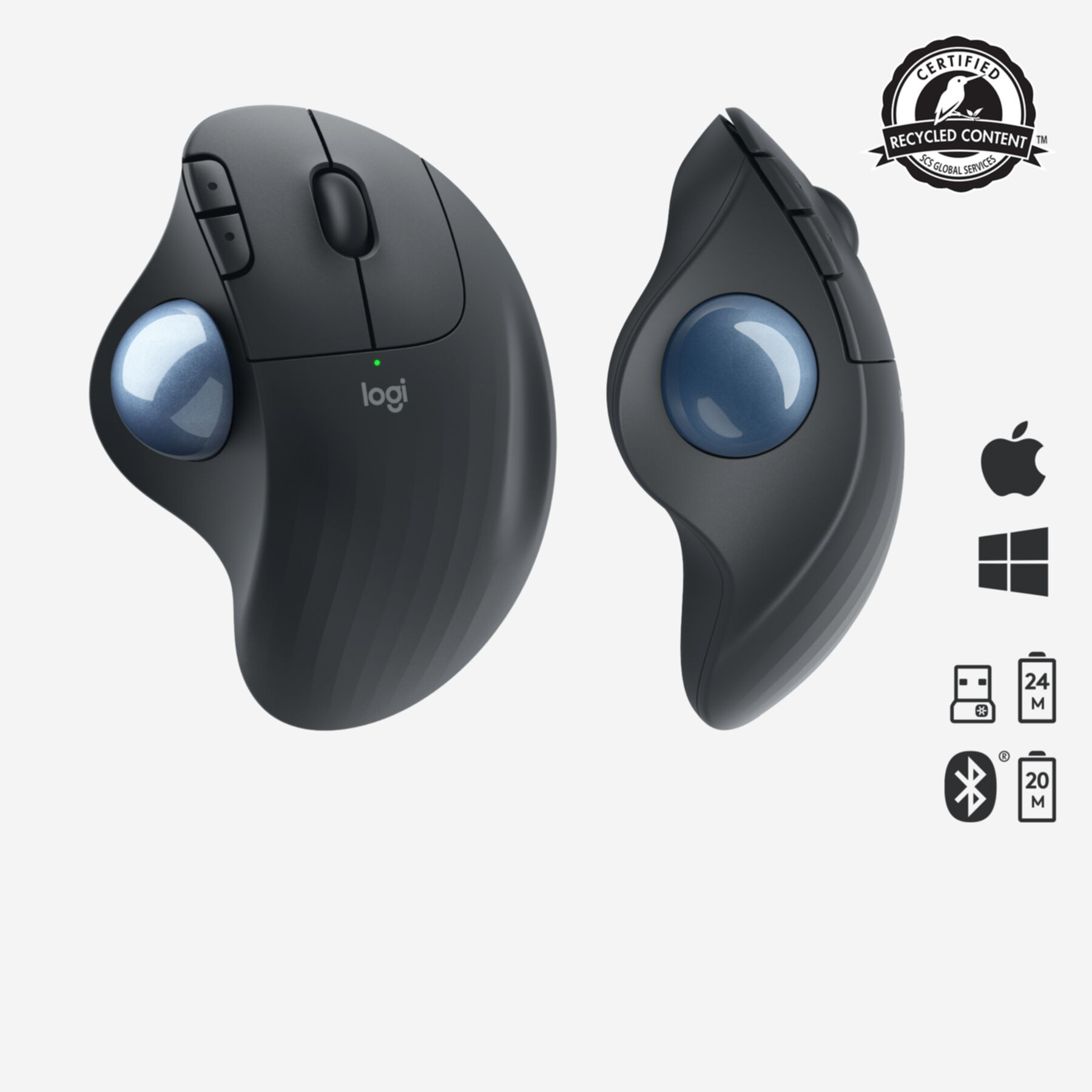 Ratón inalámbrico - LOGITECH 910-005872, Inalámbrico, 2000 ppp, Negro