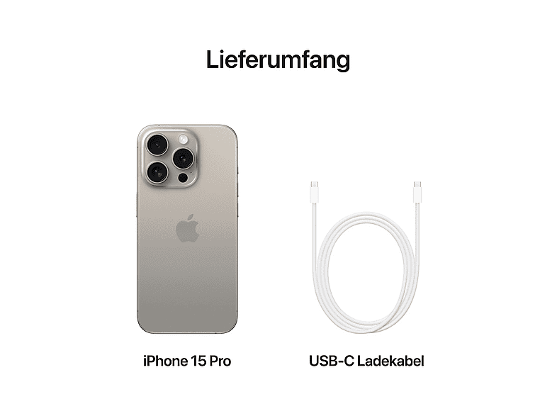 APPLE iPhone 15 Pro, Plata, Móvil iOS, 256 GB, 8 GB RAM, 6,1