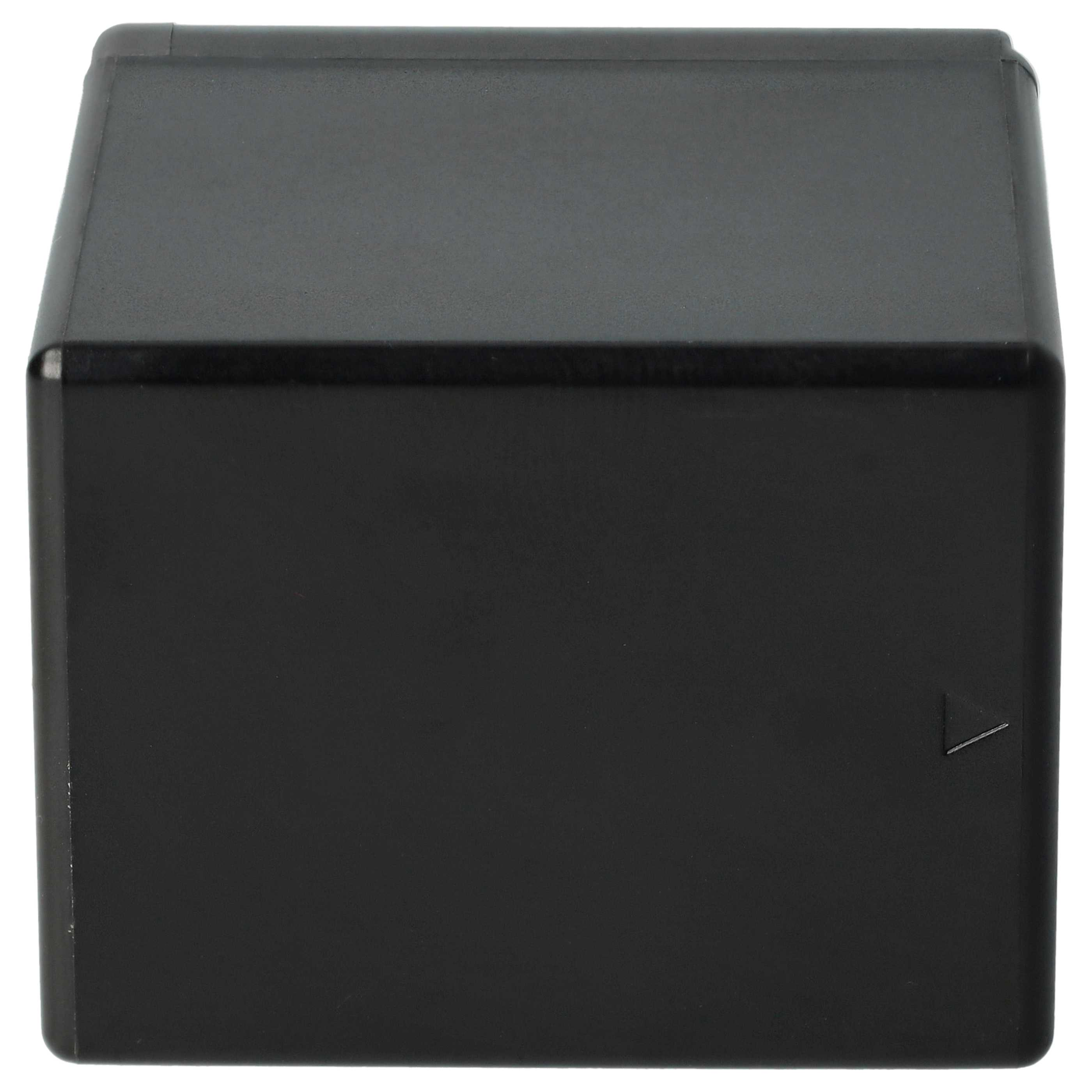 Schwarze quadratische Box auf weißem Hintergrund.