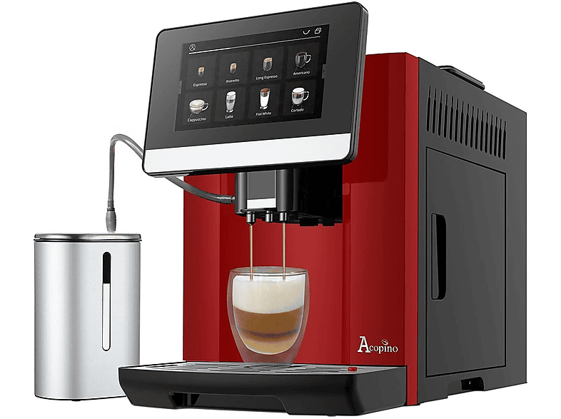 ACOPINO Barletta red Kaffeevollautomat rot / schwarz